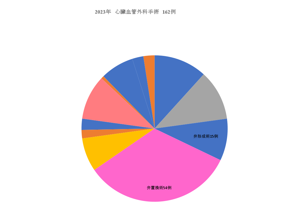 2023年 心臓血管外科手術 162例